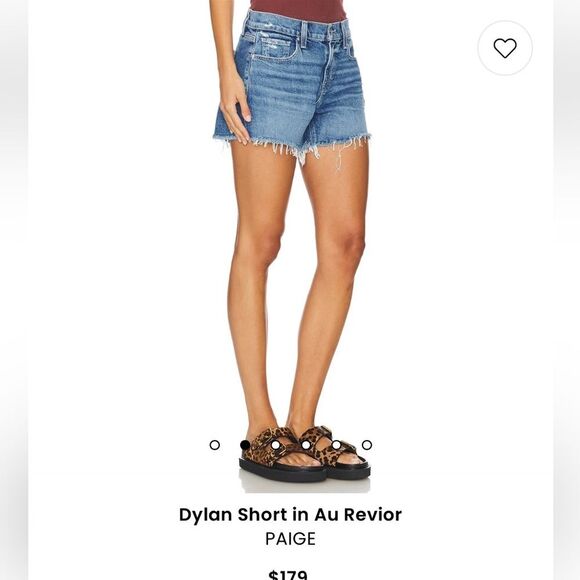 PAIGE Daryn Distressed Denim Shorts sz 28 Spring Break Vacation Beach Coastal - Picture 6 of 15